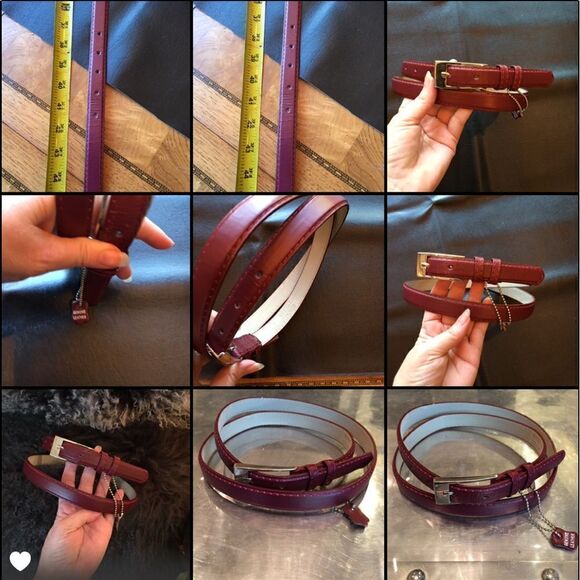 DARK RED & Navy Belts! .75” width main image 6
